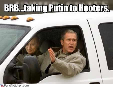 vladimir putin and george w. bush