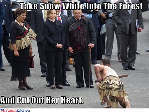 political pictures - Take Snow White Into The Forest  And Cut Out Her Heart.