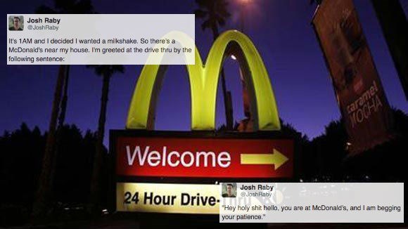 customer service,FAIL,list,McDonald's,food