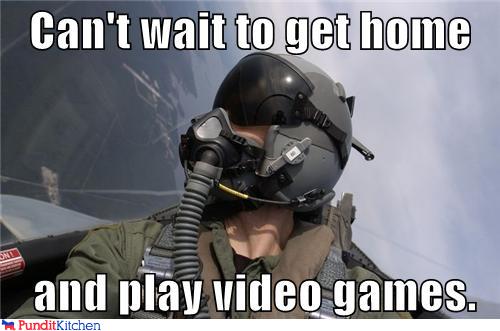 political pictures - Can't wait to get home      and play video games.