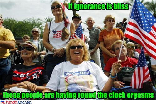 political pictures - if ignorance is bliss