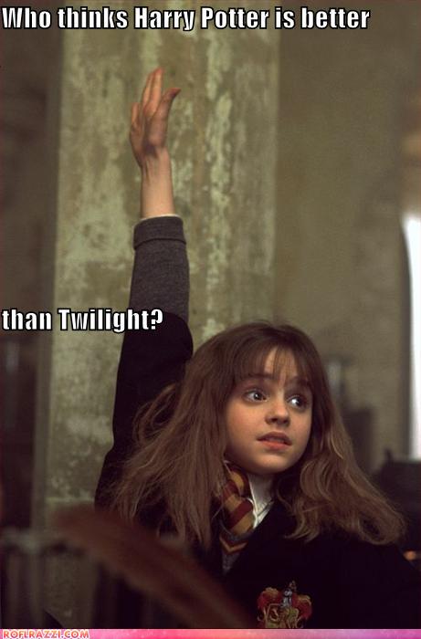 funny celebrity pictures - Who thinks Harry Potter is better than Twilight?