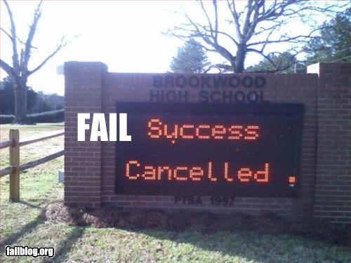 Fail parts. Epic fail.