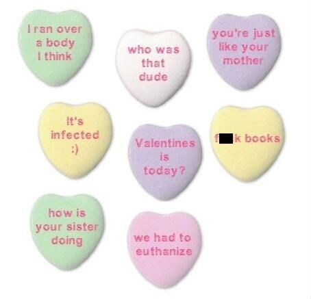 candy hearts sayings list