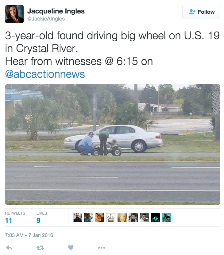 funny fail news kid drives power wheels on florida highway