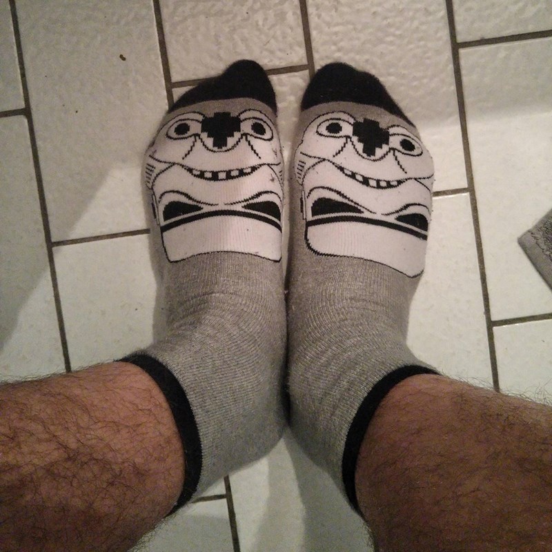 funny fail image star wars clone trooper socks faces