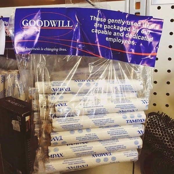 used-tampons-goodwill-label-mistake