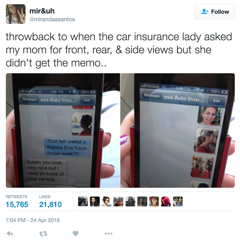 moms cars trolling Then She Wonders Why Her Car Insurance Premiums Were Raised Suddenly