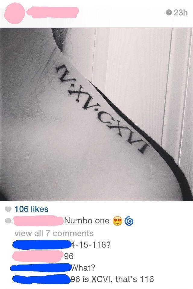 FAIL,roman numerals,tattoos