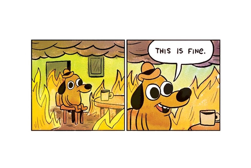 image web comics memes 2016 Is Going So Poorly That We Broke The "This Is Fine" Dog Meme